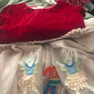 Mini Biden rabbit drummer boy holiday dress